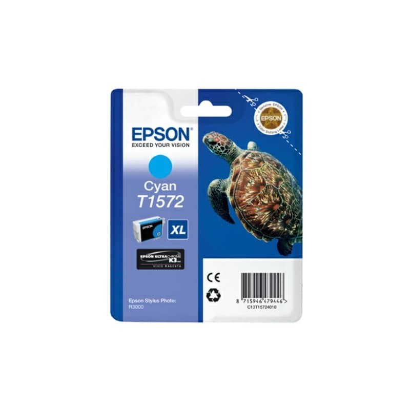 Cartuccia inkjet alta capacità ink pigmentato blister RS T1572 Epson ciano C13T15724010