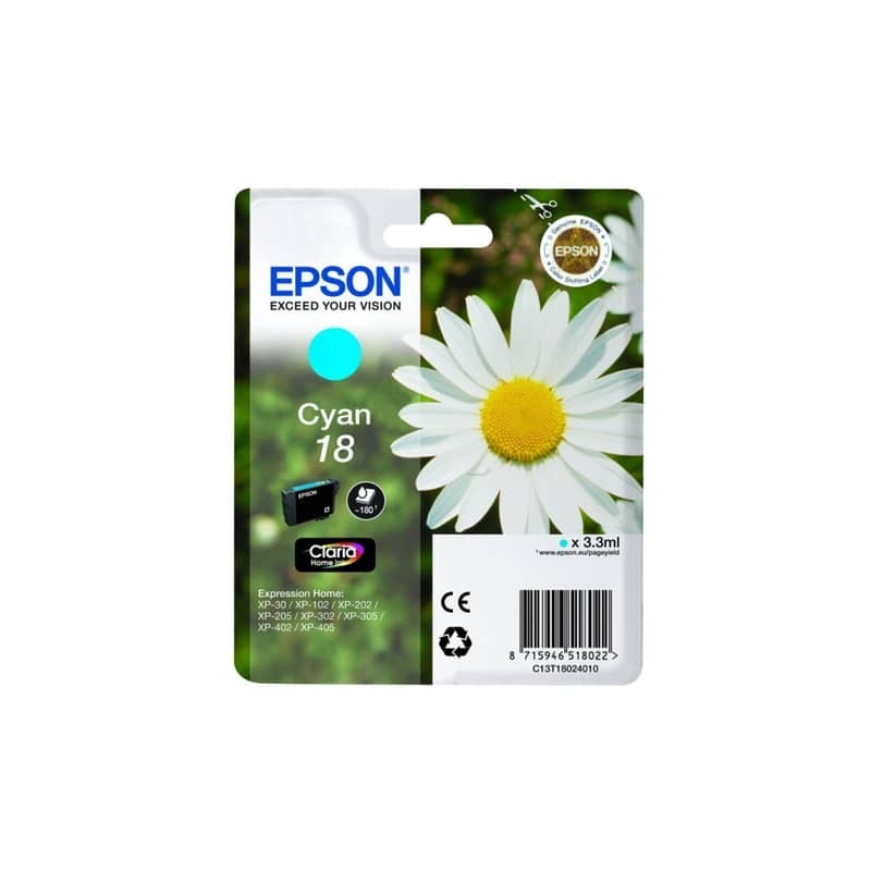 Cartuccia inkjet Margherite 18 Epson ciano C13T18024012