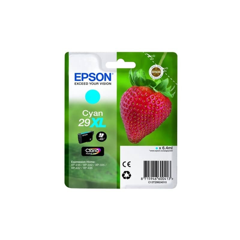 Cartuccia inkjet alta capacità Fragola T29XL Epson ciano C13T29924012