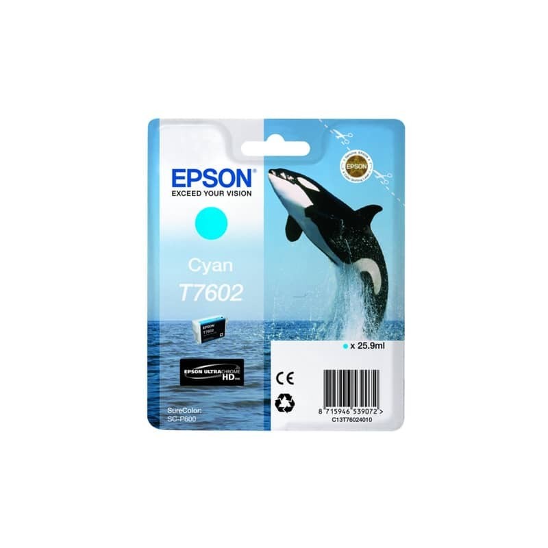 Cartuccia inkjet T7602 Epson ciano  C13T76024010