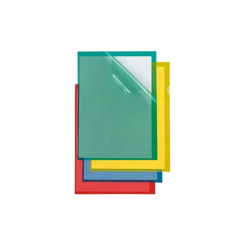 Cartelline a L in PP Sei Rota Poli 150 Color A4 rosso - alto spessore - conf. 25 pezzi - 66232212
