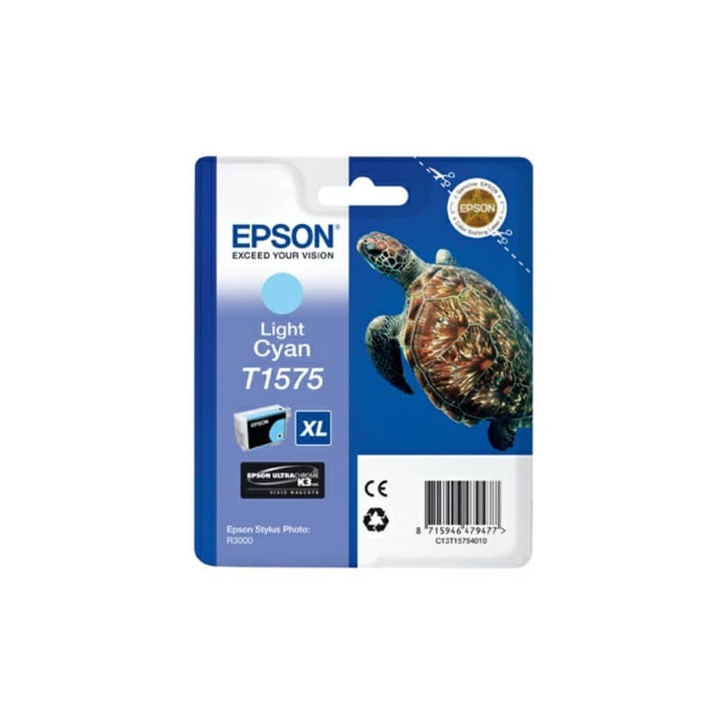 Cartuccia inkjet alta capacità ink pigmentato blister RS T1575 Epson ciano chiaro - C13T15754010