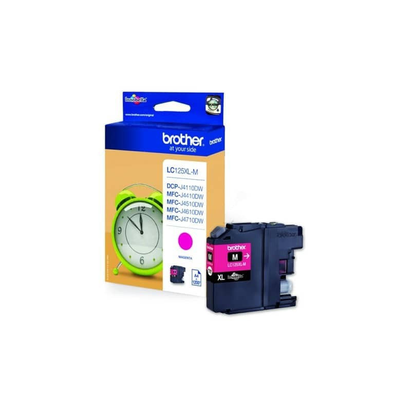 Cartuccia inkjet alta resa LC-125 Brother magenta LC-125XLM