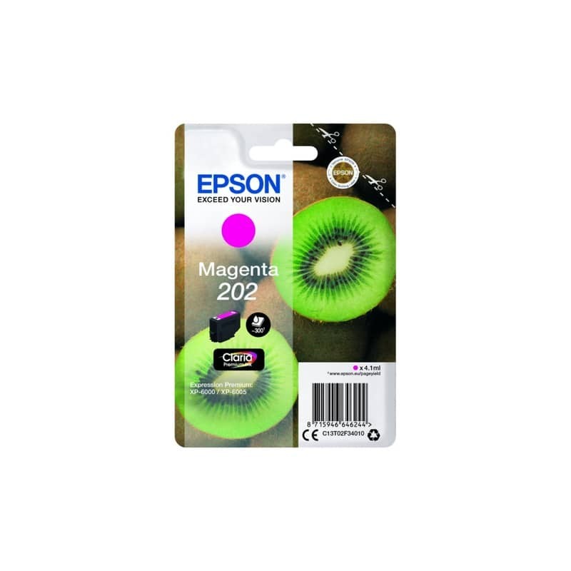 Cartuccia inkjet Kiwi 202 Epson magenta  C13T02F34010