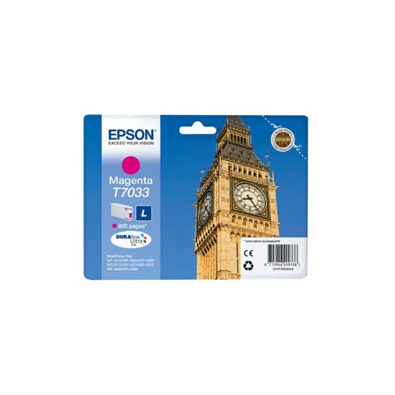 Cartuccia inkjet standard ink pigmentato blister RS T7033 Epson magenta C13T70334010