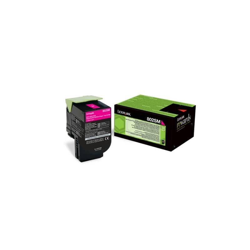 Toner standard return program 802SM Lexmark magenta 80C2SM0