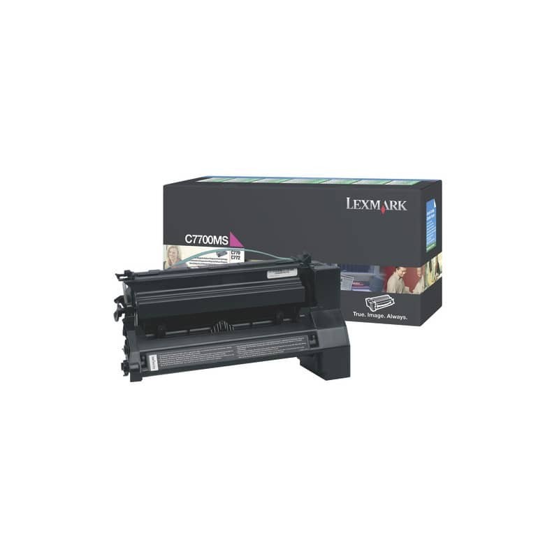 Toner return program Lexmark magenta  C7700MS