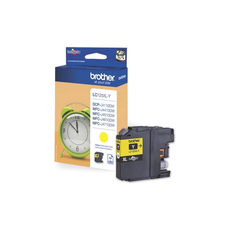 Cartuccia inkjet alta resa LC-125 Brother giallo LC-125XLY