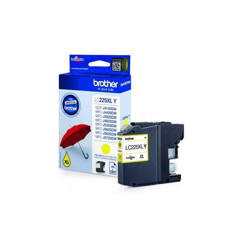 Cartuccia inkjet alta resa LC-225 Brother giallo LC-225XLY