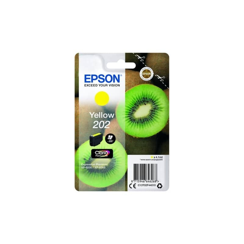 Cartuccia inkjet Kiwi 202 Epson giallo  C13T02F44010