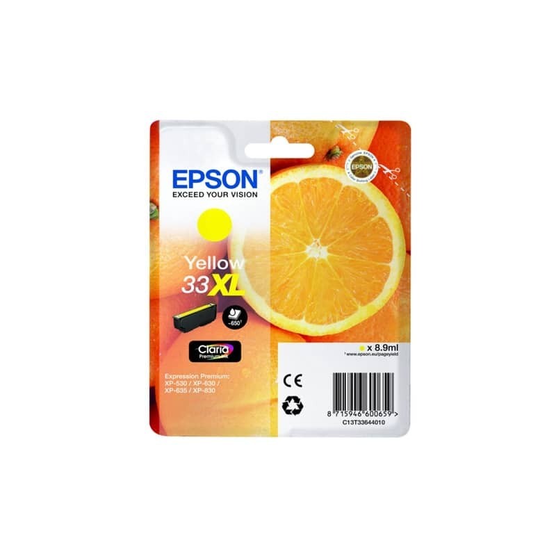 Cartuccia inkjet alta capacità Arance T33XL Epson giallo C13T33644012