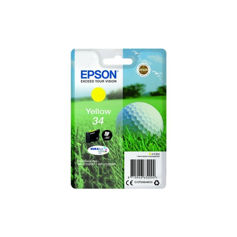 Cartuccia inkjet Pallina da golf 34 Epson giallo C13T34644010