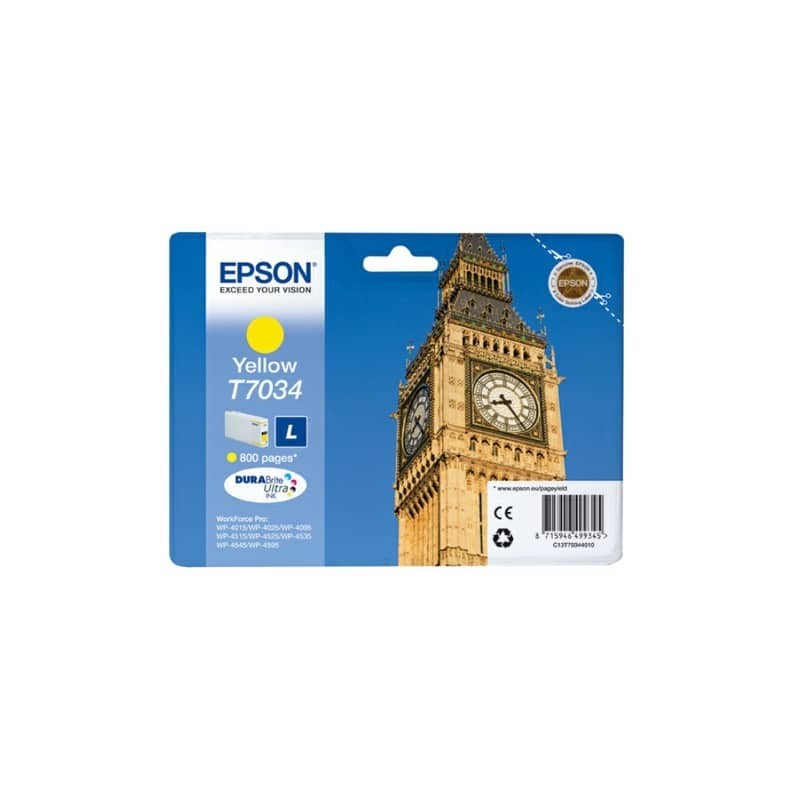 Cartuccia inkjet standard ink pigmentato blister RS T7034 Epson giallo C13T70344010