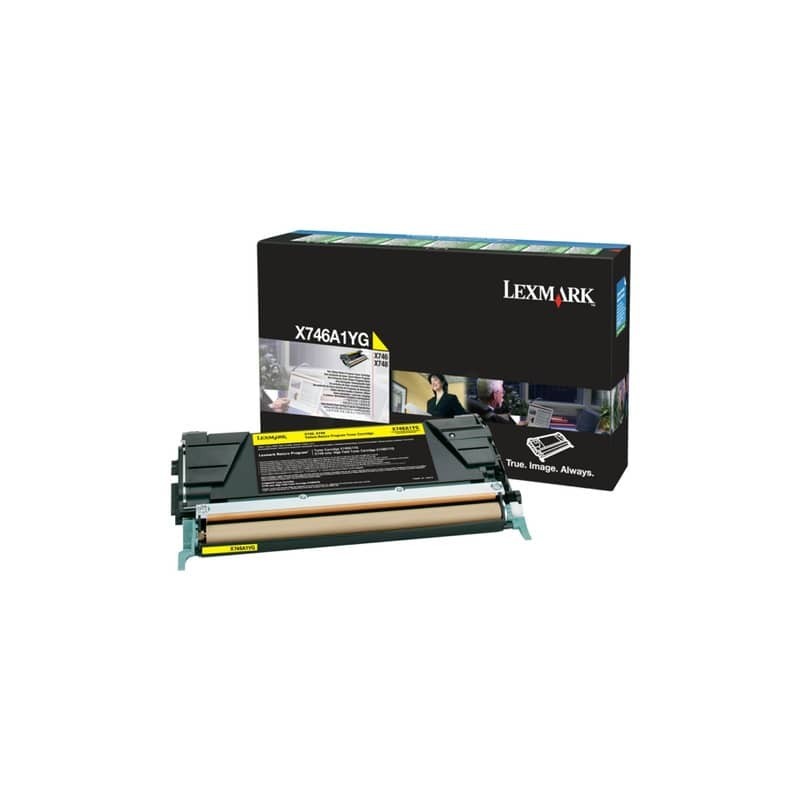 Toner return program X746, X748 Lexmark giallo X746A1YG