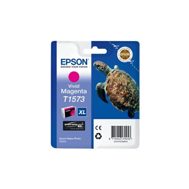 Cartuccia inkjet alta capacità ink pigmentato blister RS T1573 Epson magenta vivido - C13T15734010