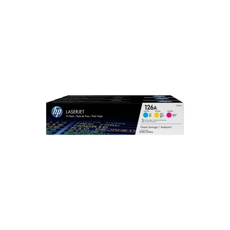 Toner 126A HP ciano+magenta+giallo  Conf. 3 - CF341A