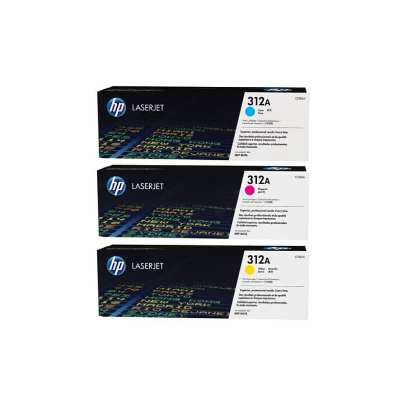 Toner 312A HP ciano+magenta+giallo  Conf. 3 - CF440AM