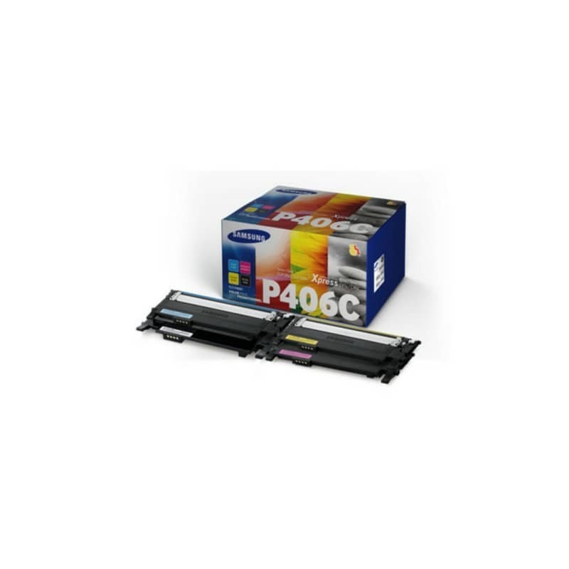 Toner CLT-P406C Samsung nero+ciano+magenta+giallo Conf. 4 - SU375A