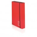 Cartella a 3 lembi con elastico piatto BREFIOCART NEW COLOR 25x35 cm dorso 10 cm arancio - 0221301.AR (Conf.6)