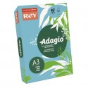 Carta colorata A3 Sylvamo Rey Adagio 80 g/m² blu tenue 48 - Risma da 500 fogli - ADAGI080X657