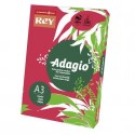 Carta colorata A3 Sylvamo Rey Adagio 80 g/m² rosso intenso 22 - Risma da 500 fogli - ADAGI080X678