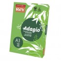 Carta colorata A3 Sylvamo Rey Adagio 80 g/m² verde intenso 52 - Risma da 500 fogli - ADAGI080X682