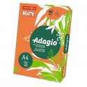 Carta colorata A4 Sylvamo Rey Adagio 80 g/m² arancio 21 - Risma da 500 fogli - ADAGI080X639