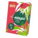 Carta colorata A4 Sylvamo Rey Adagio 80 g/m² rosso intenso - Risma da 500 fogli - ADAGI080X645