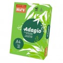 Carta colorata A4 Sylvamo Rey Adagio 80 g/m² verde intenso - Risma da 500 fogli - ADAGI080X650