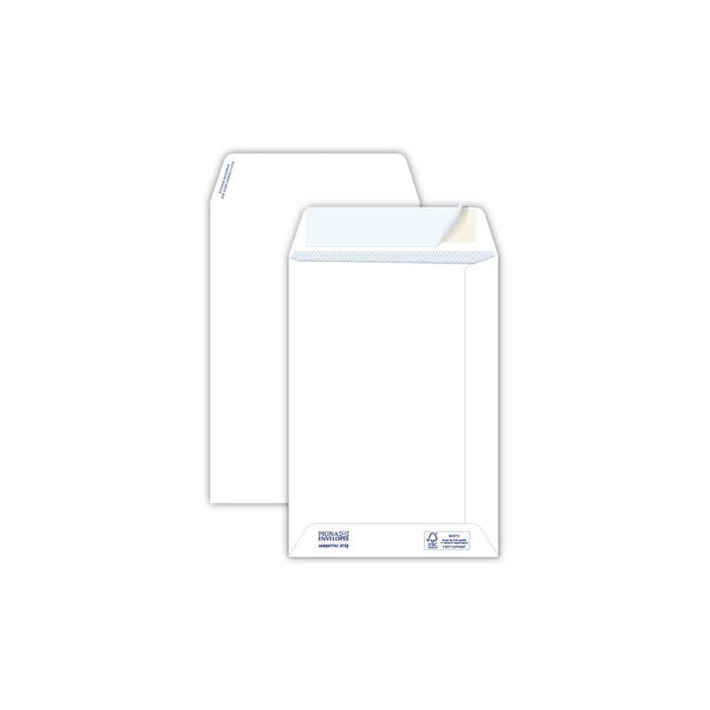 Buste a sacco bianche autoad. removibili Pigna Envelopes Competitor strip 100 g/m² 160x230 mm  conf. 500 pz - 0029516