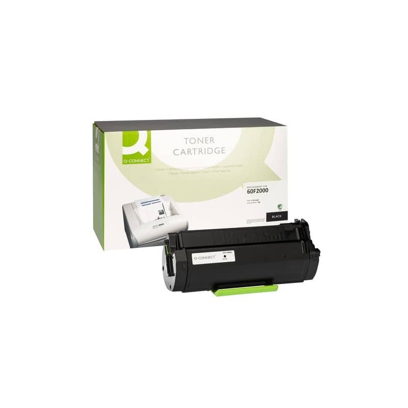Toner Q-Connect rigenerato Lexmark 60F2000 nero - KF16883