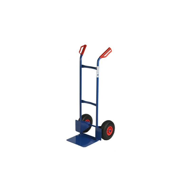 Carrello in acciaio Serena Group con doppio manico 47x47x h. 120 cm blu portata 200 kg - HT200