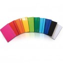 Portaprogetti in cartone con elastico piatto EURO-CART Iris dorso 5 cm nero CPRIO05ELPNE IRIS
