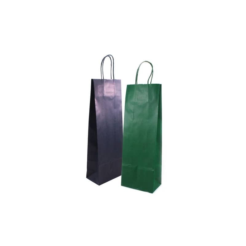 Sacchetti da regalo Rex-Sadoch Allegra tinta unita Dark 14x8,5x39 cm verde conf. da 25 - SDF12-560