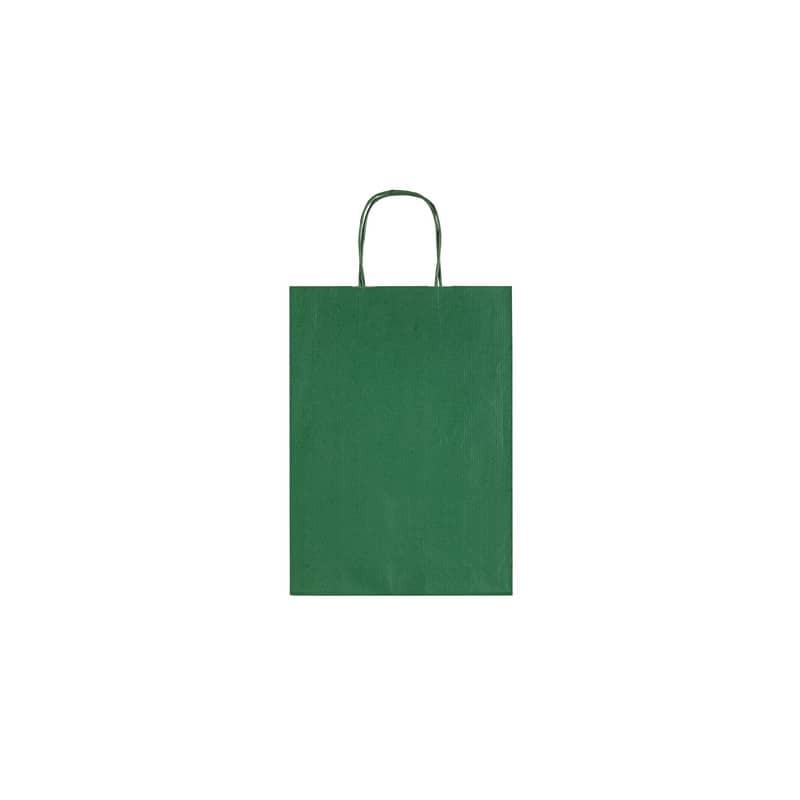 Sacchetti da regalo Rex-Sadoch Allegra tinta unita Dark 26x12x36 cm verde conf. da 25 - SDF26-560