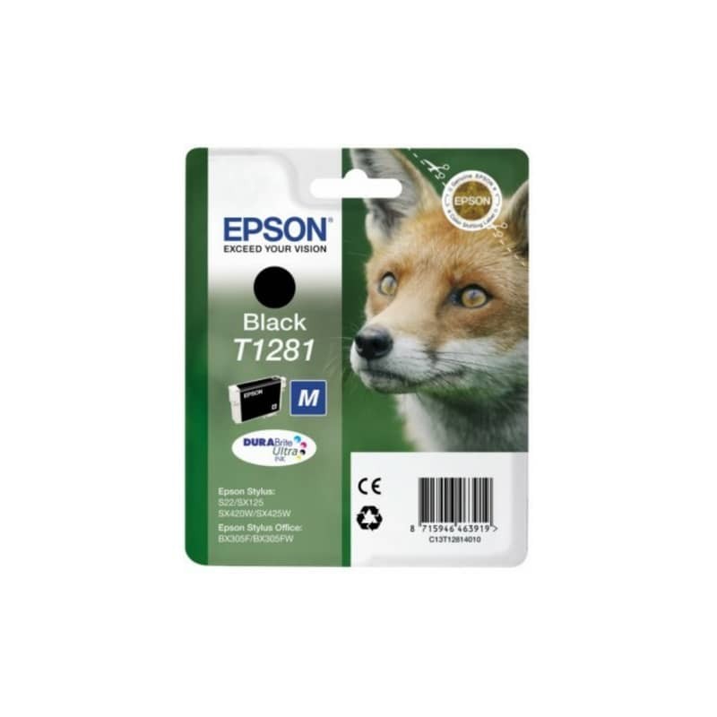 Cartuccia inkjet ink pigmentato Volpe T1281 Epson nero C13T12814012