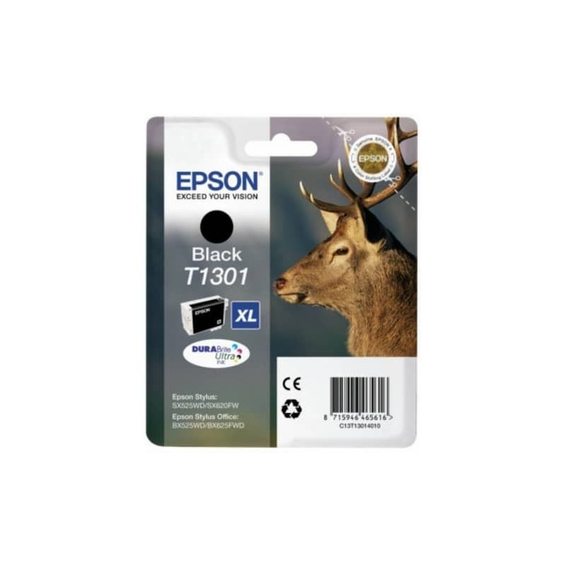 Cartuccia inkjet ink pigmentato Cervo T1301 Epson nero C13T13014012