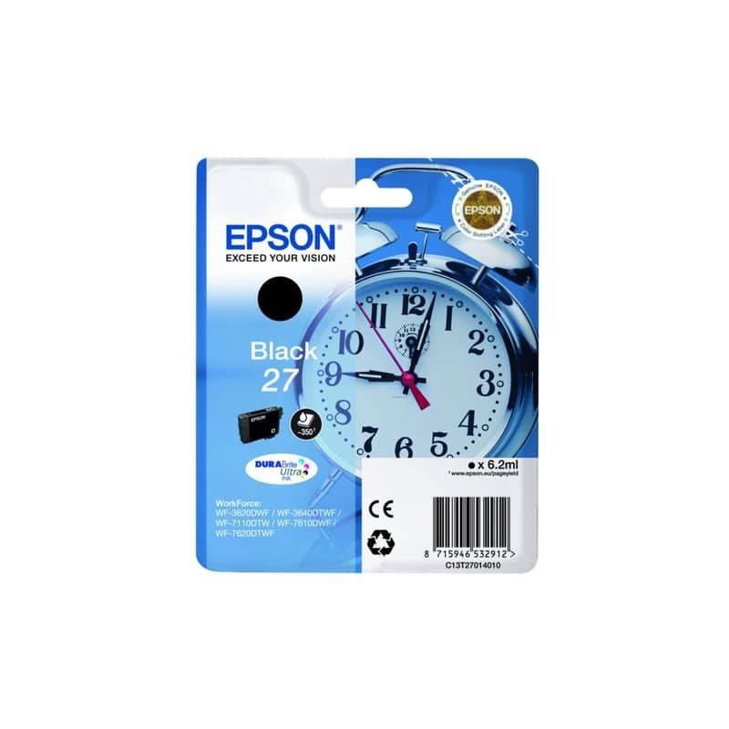 Cartuccia inkjet Sveglia 27 Epson nero  C13T27014012