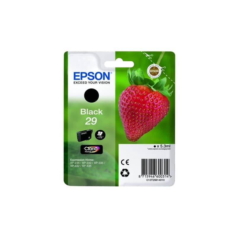 Cartuccia inkjet Fragola T29 Epson nero  C13T29814012
