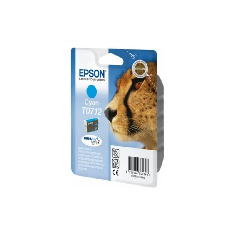 Cartuccia inkjet ink pigmentato Ghepardo T0712 Epson ciano C13T07124012