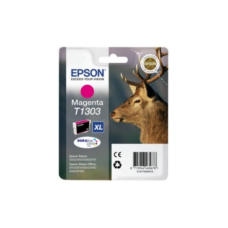 Cartuccia inkjet ink pigmentato Cervo T1303 Epson magenta C13T13034012