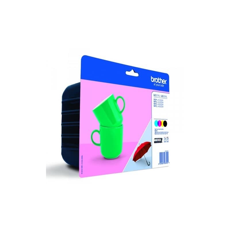 Cartucce inkjet LC-227+LC-225 Brother n+c+m+g Conf. 4 - LC-227XLVALBP