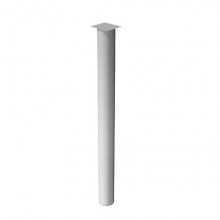 Supporto metallico angolare per scrivania Artexport Presto diam. 6 cm x h 69,5 cm grigio alluminio - 60011