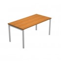 Scrivania piano noce chiaro 180x80xH72,5 cm gamba a ponte in metallo grigio linea Presto Venere Plus  Artexport - 665/4