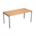 Scrivania piano faggio 180x80xH.72,5 cm gamba a ponte in metallo grigio linea Presto Venere Plus  Artexport - 665/6