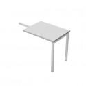 Allungo reversibile dx/sx per scrivania Artexport Presto Venere Plus 80x60x72,5 cm grigio - 671/9
