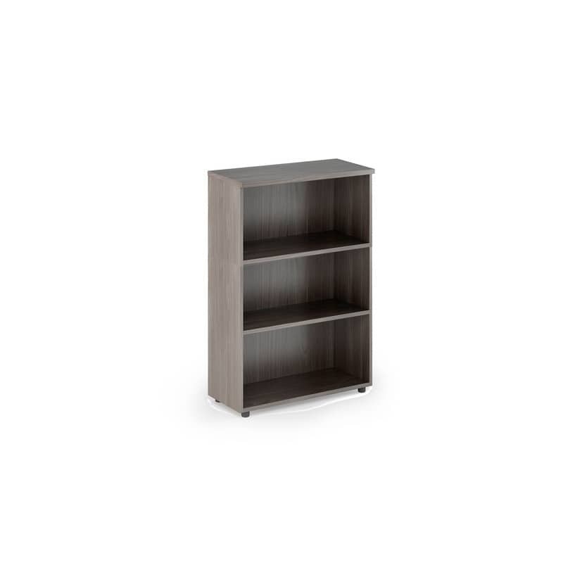 Mobile a giorno medio frassino toscano 80x35xH.120 cm con 2 ripiani regolabili linea Presto Artexport -  035/F