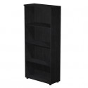 Mobile a giorno alto nero venato frassino 80x35xH.180 cm con 3 ripiani regolabili Presto Artexport - 038-39/8