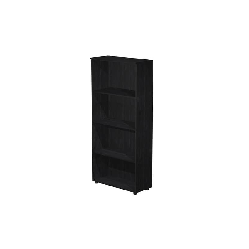 Mobile a giorno alto nero venato frassino 80x35xH.180 cm con 3 ripiani regolabili Presto Artexport - 038-39/8