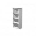 Mobile a giorno alto grigio 80x35xH.180 cm con 3 ripiani regolabili linea Presto Artexport - 038-39/9